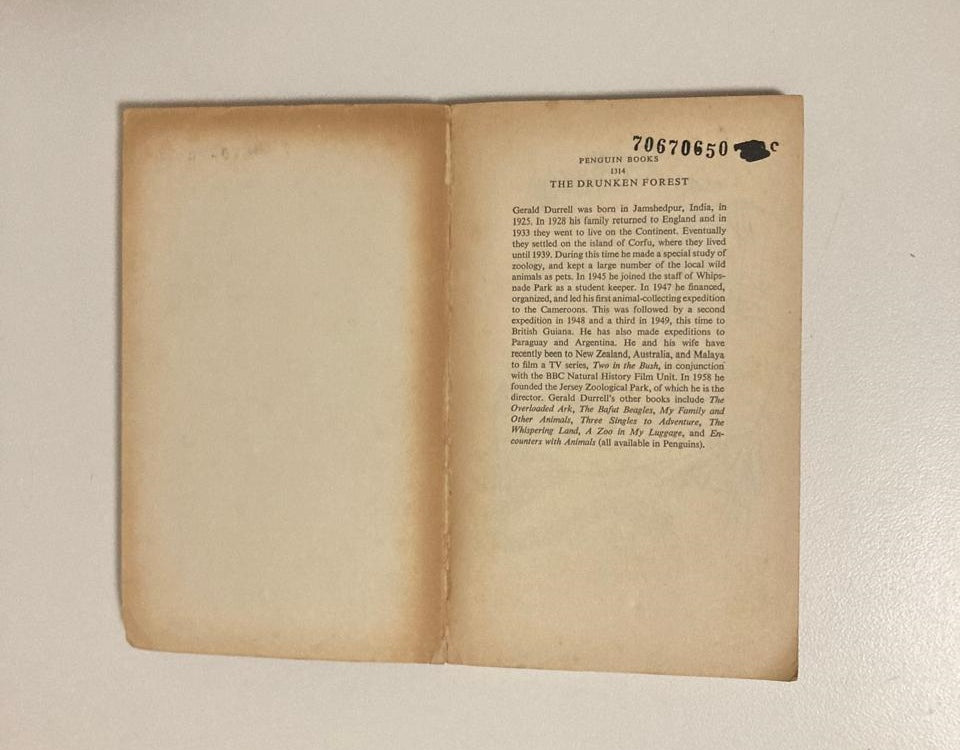 The drunken forest - Gerald Durrell