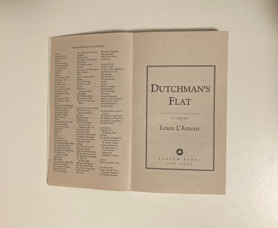 Dutchman's flat - Louis L'Amour