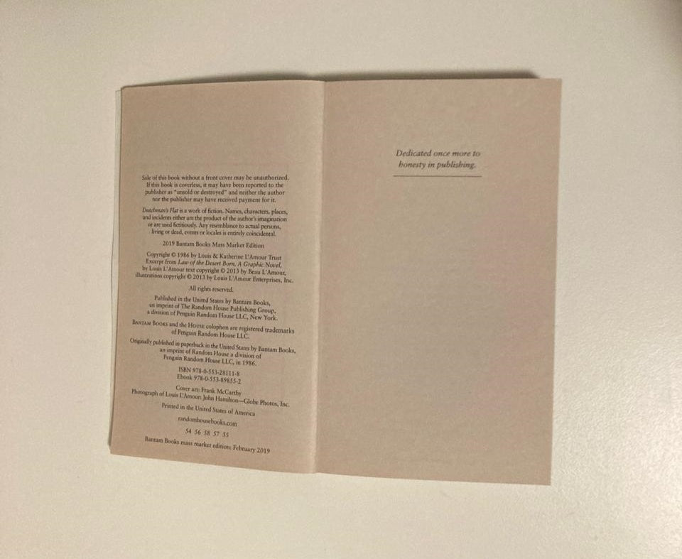 Dutchman's flat - Louis L'Amour
