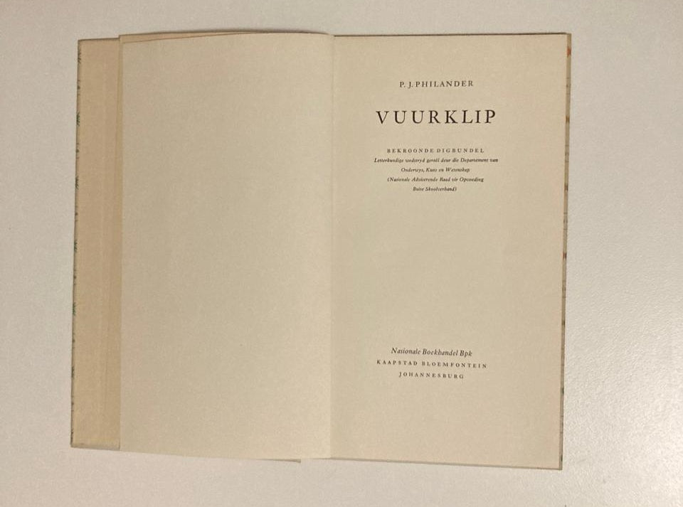 Vuurklip - P.J. Philander