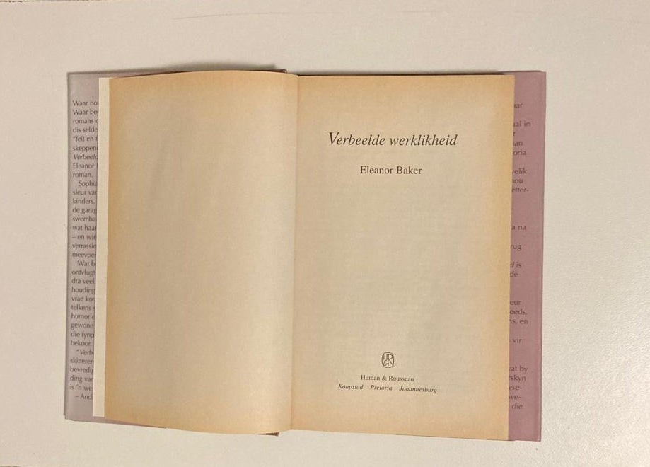 Verbeelde werklikheid - Eleanor Baker (First edition)