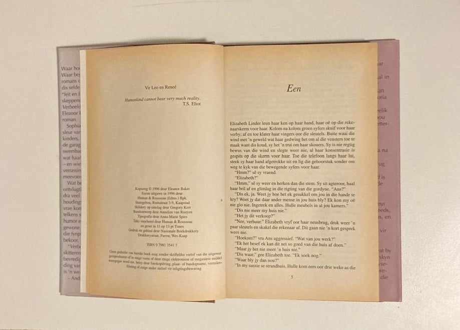 Verbeelde werklikheid - Eleanor Baker (First edition)