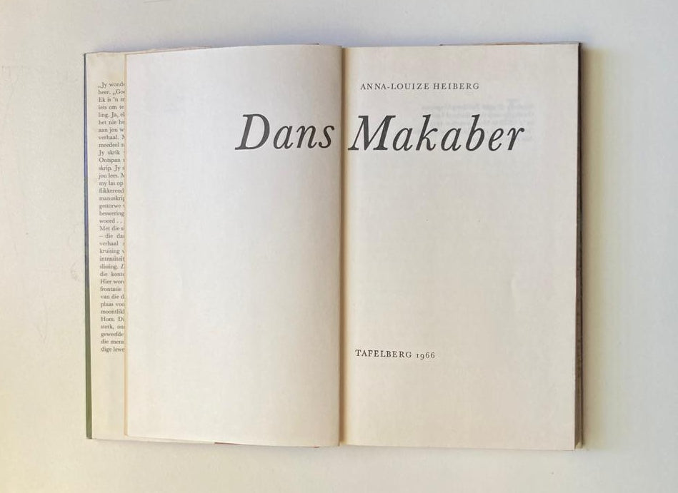 Dans makaber - Anna-Louize Heiberg (First edition)