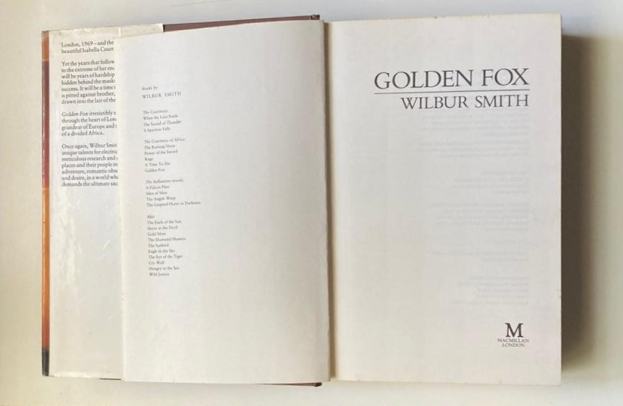Golden fox - Wilbur Smith (First edition; The Courtneys series #8)