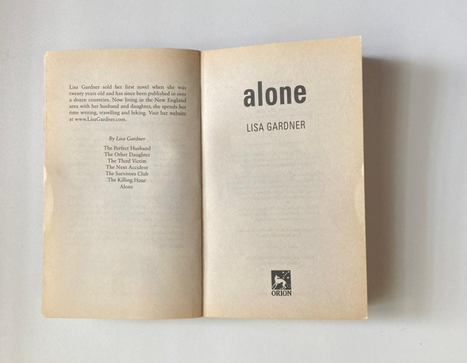 Alone - Lisa Gardner (Detective D.D. Warren #1)