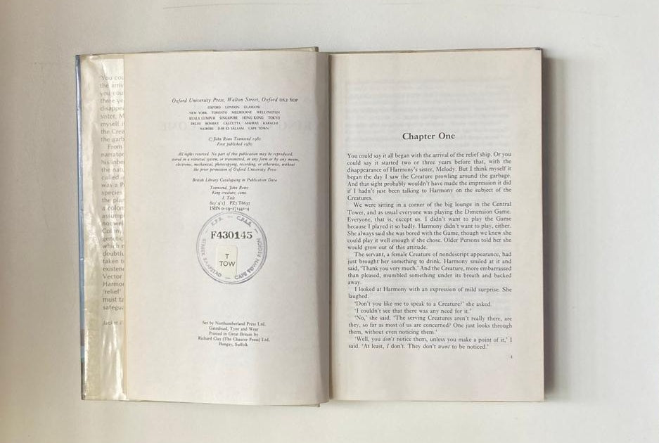 King creature come - John Rowe Townsend
