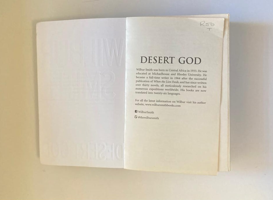 Desert god - Wilbur Smith (Ancient Egypt #5)