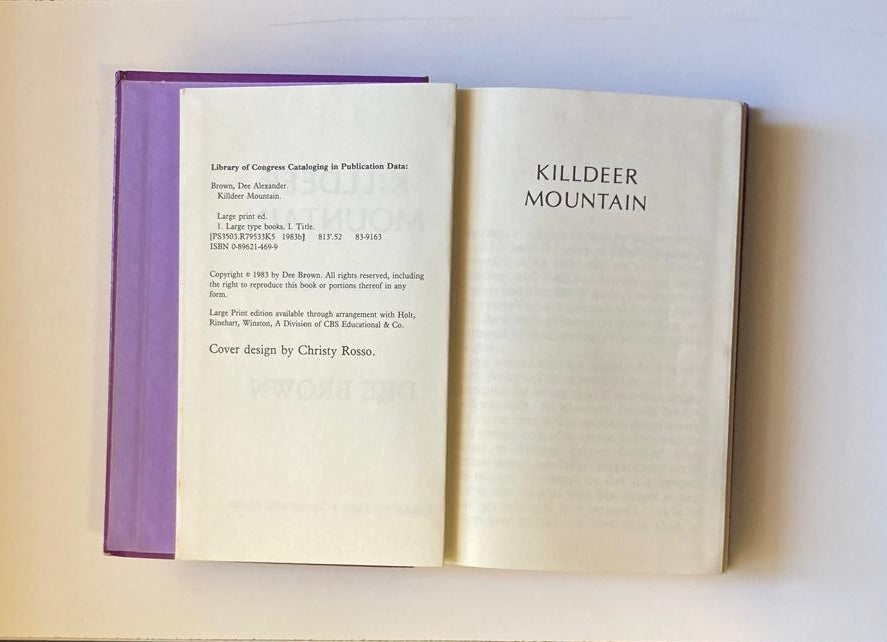 Killdeer mountain - Dee Brown (Large print)