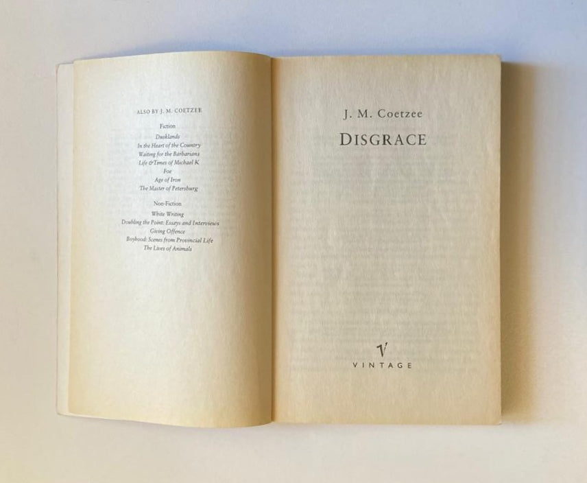 Disgrace - J.M. Coetzee