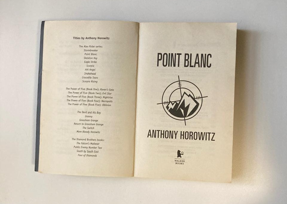 Point Blanc - Anthony Horowitz (Alex Rider Mission #2)