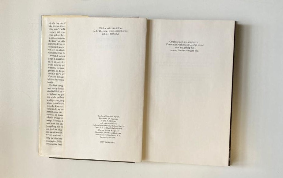 Op die rug van die tier - Anna M. Louw (First edition)