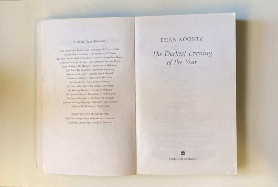 The darkest evening of the year - Dean Koontz