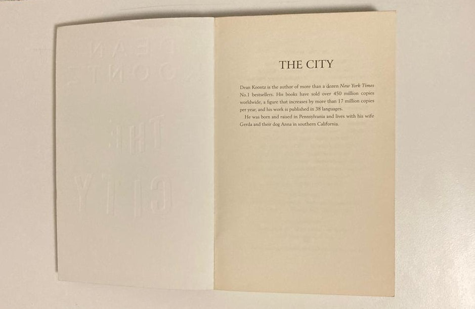 The city - Dean Koontz (The city #1)
