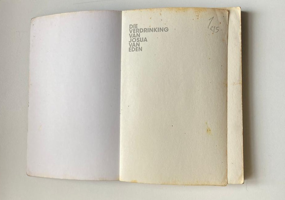Die verdrinking van Josua van Eden - Carina Diedericks-Hugo (First edition)
