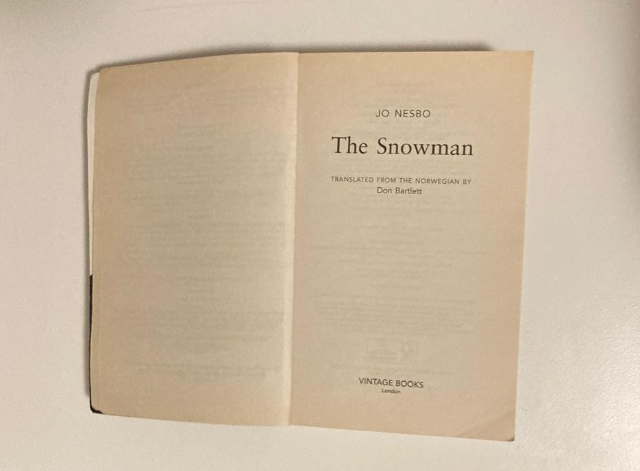 The snowman - Jo Nesbo (Harry Hole #7)