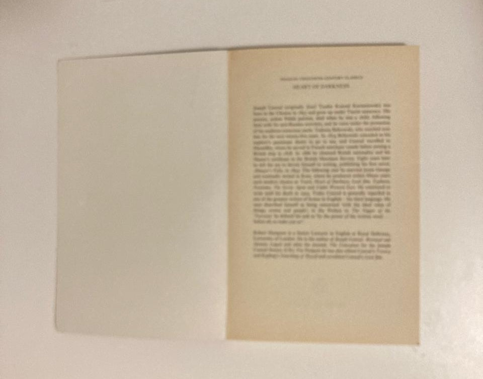 Heart of darkness - Joseph Conrad