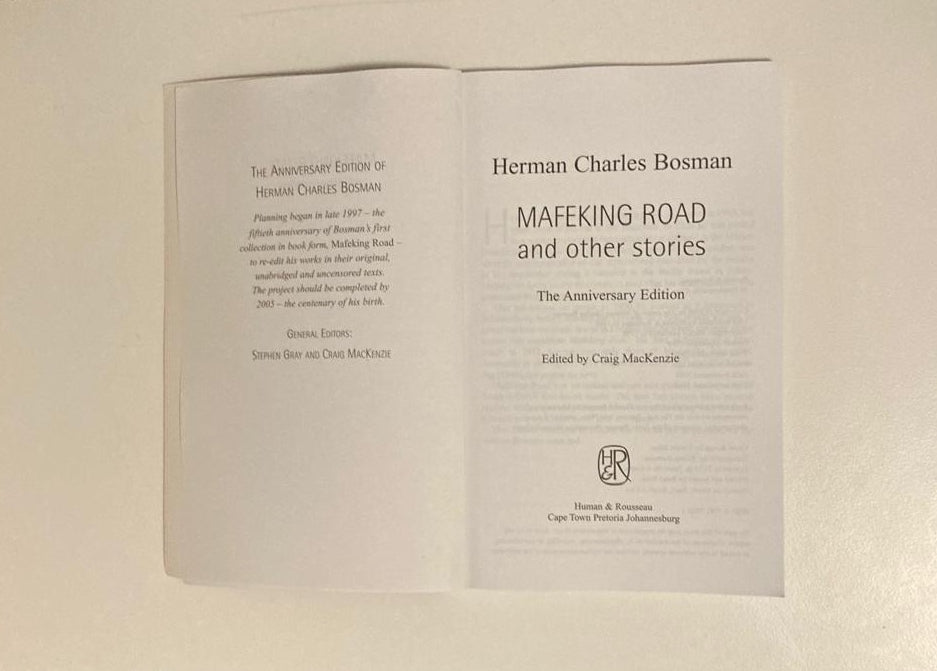 Mafeking Road and other stories - Herman Charles Bosman