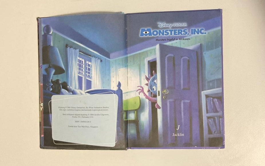Monsters ingelyf - Disney/Pixar