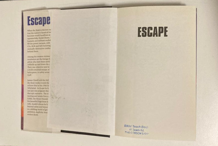 Escape: The love story from whirlwind - James Clavell (First edition)