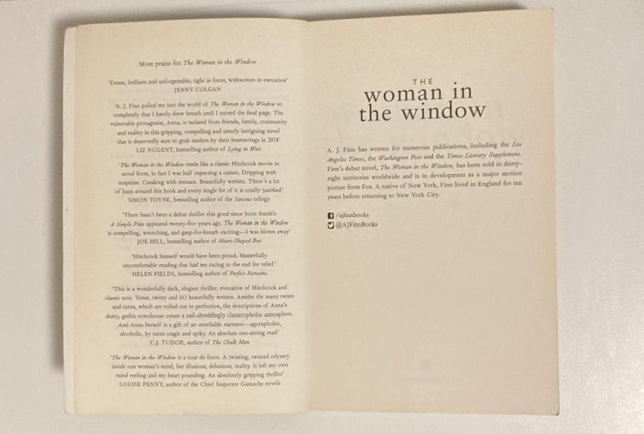 The woman in the window - A.J. Finn