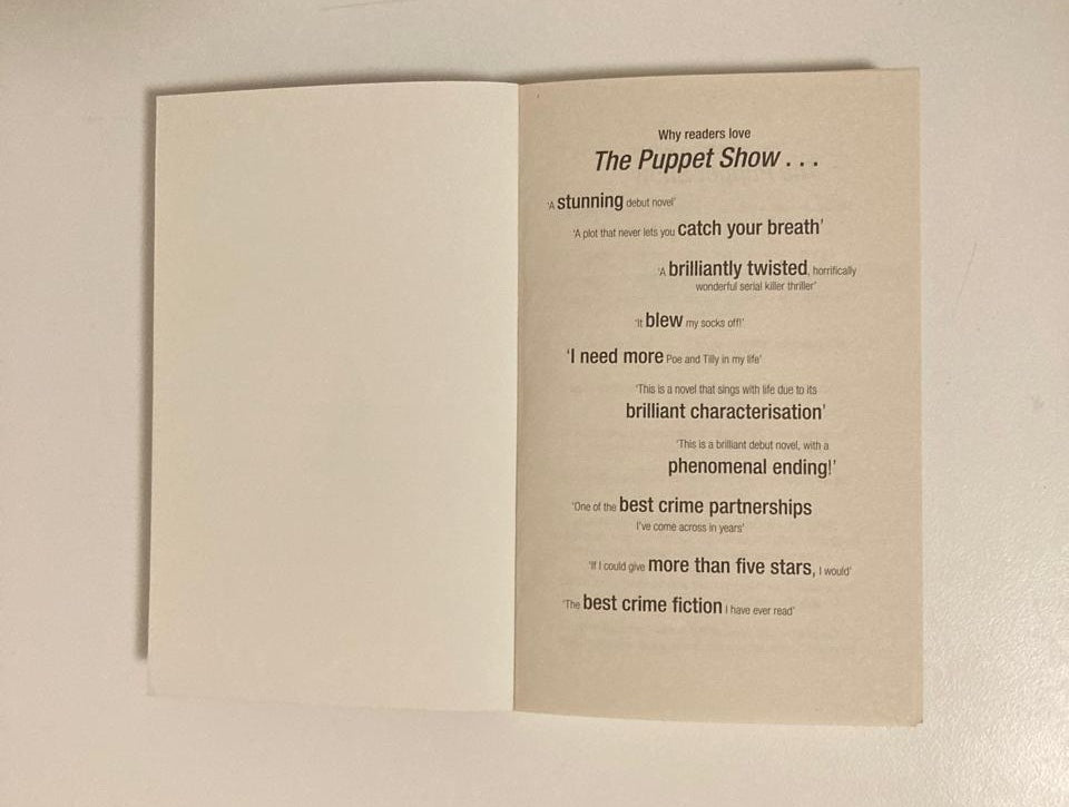 The puppet show - M.W. Craven (Washington Poe #1)