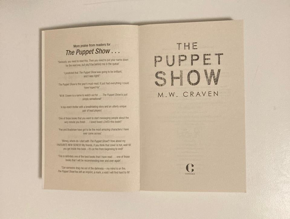 The puppet show - M.W. Craven (Washington Poe #1)