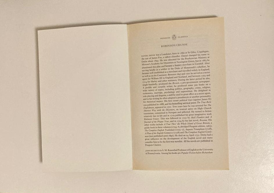 Robinson Crusoe - Daniel Defoe