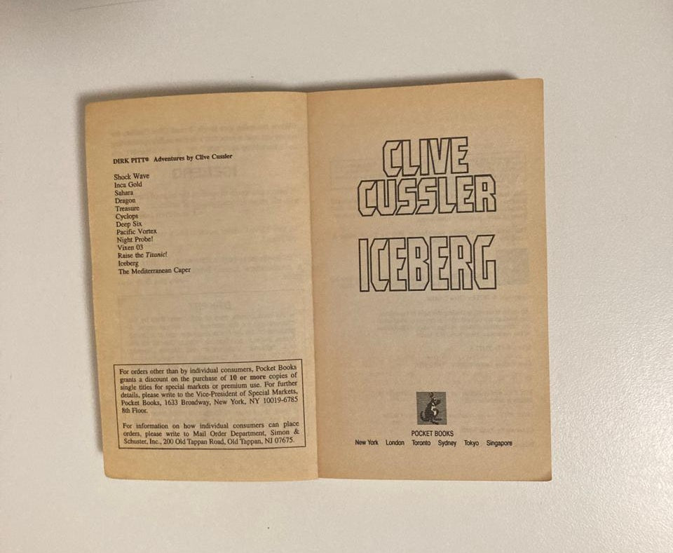 Iceberg - Clive Cussler (Dirk Pitt #3)