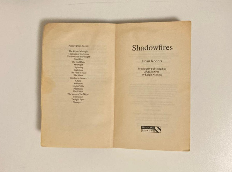 Shadowfires - Dean Koontz