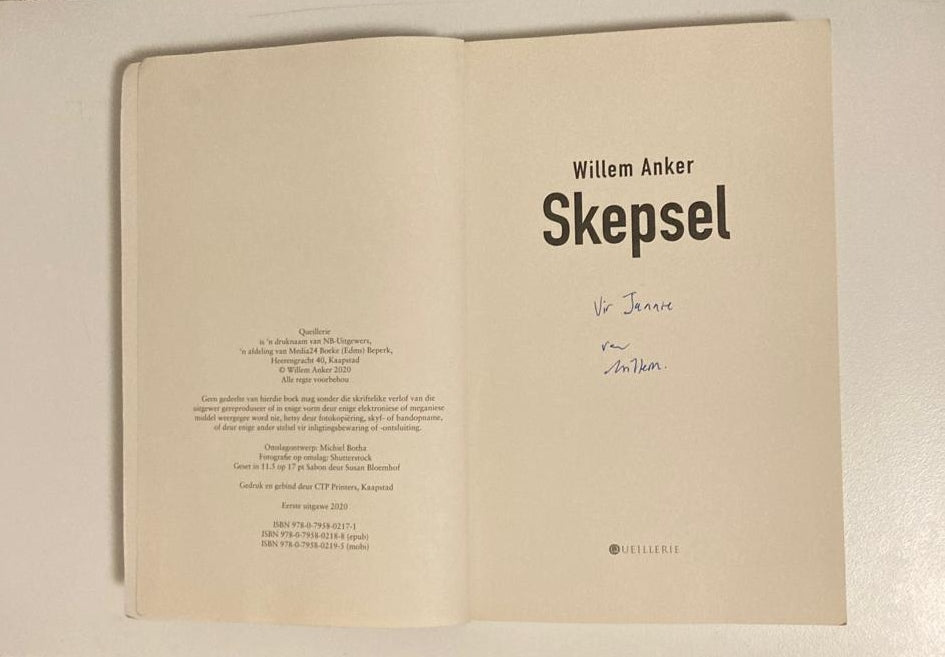 Skepsel - Willem Anker (First edition)