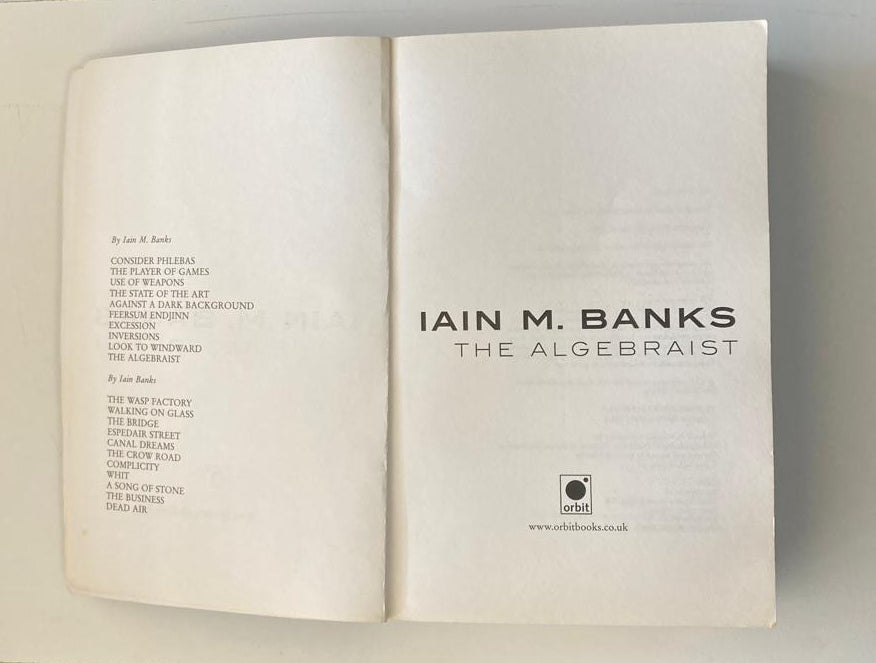The algebraist - Iain M. Banks (First edition)