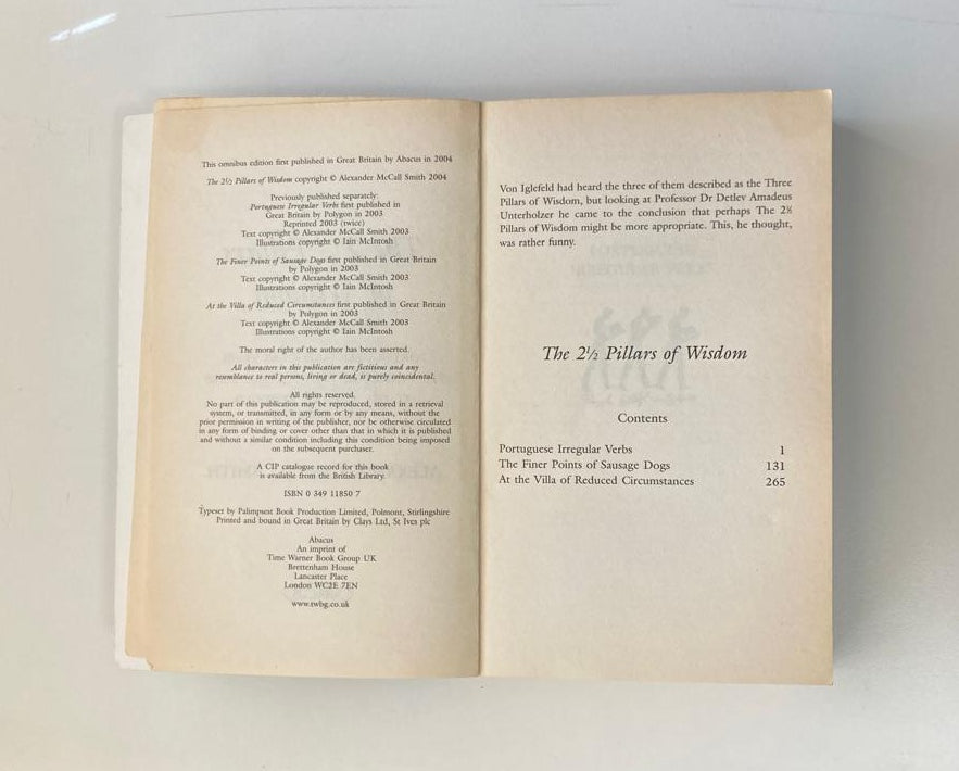 The 2½ pillars of wisdom - Alexander McCall Smith