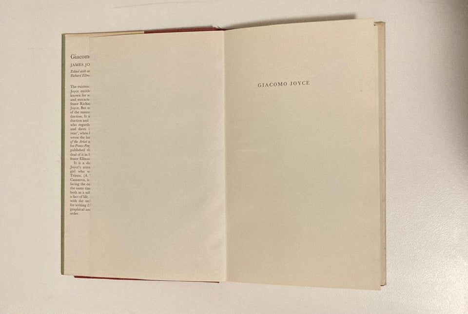 Giacomo Joyce - James Joyce