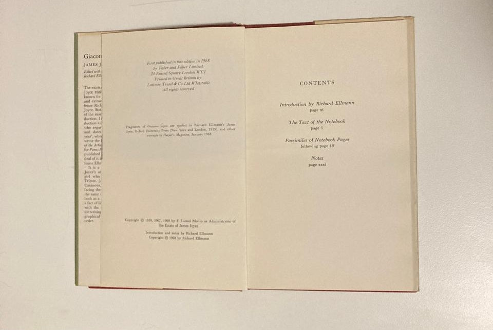 Giacomo Joyce - James Joyce