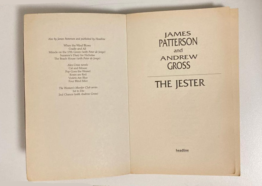 The jester - James Patterson and Andrew Gross