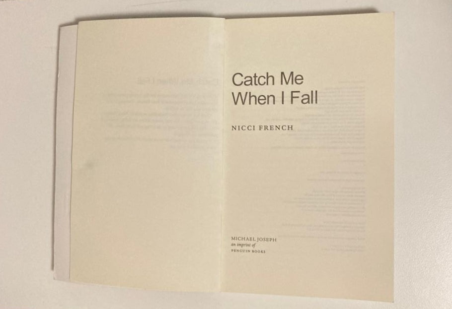Catch me when I fall - Nicci French