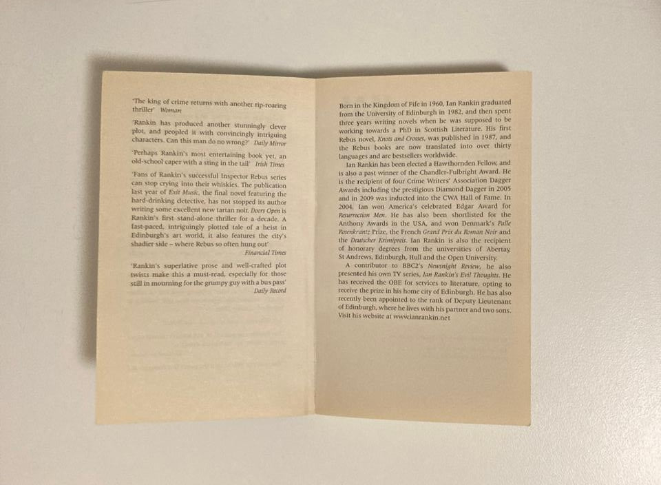 Doors open - Ian Rankin