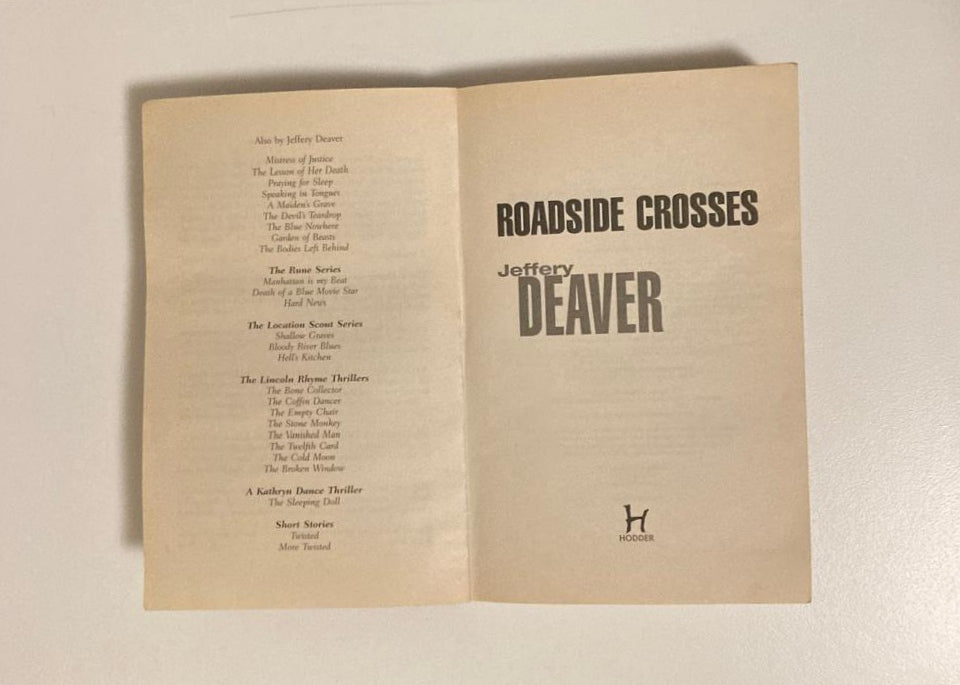 Roadside crosses - Jeffery Deaver (Kathryn Dance #2)