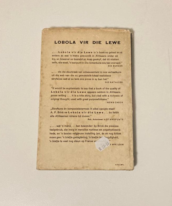 Lobola vir die lewe - André P. Brink