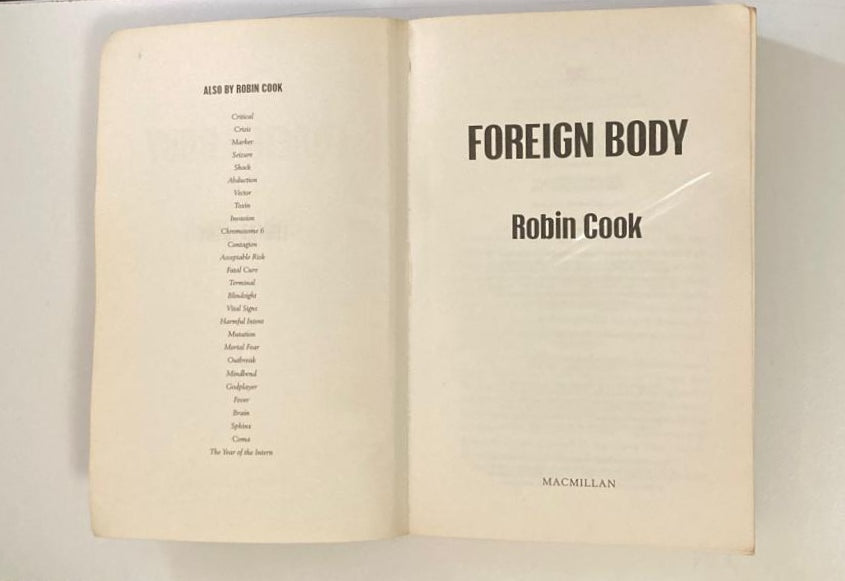 Foreign body - Robin Cook (Jack Stapleton and Laurie Montgomery #8)