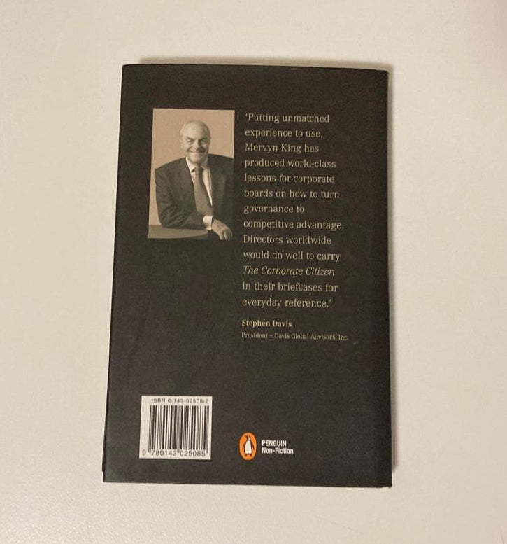 The corporate citizen: Governance for all entities - Mervyn King