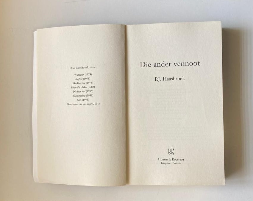 Die ander vennoot - P.J. Haasbroek (First edition)