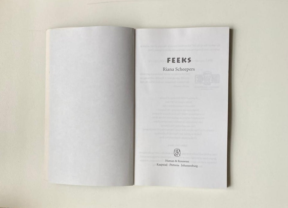 Feeks - Riana Scheepers (First edition)