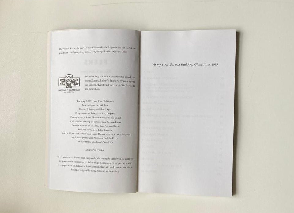 Feeks - Riana Scheepers (First edition)