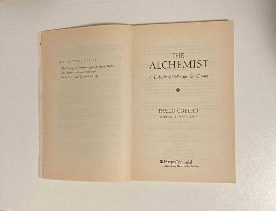 The alchemist - Paulo Coelho