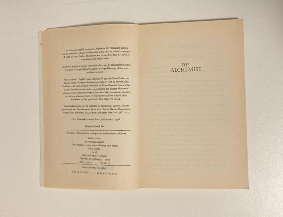 The alchemist - Paulo Coelho