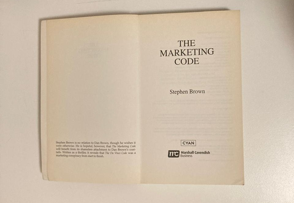 The marketing code - Stephen Brown