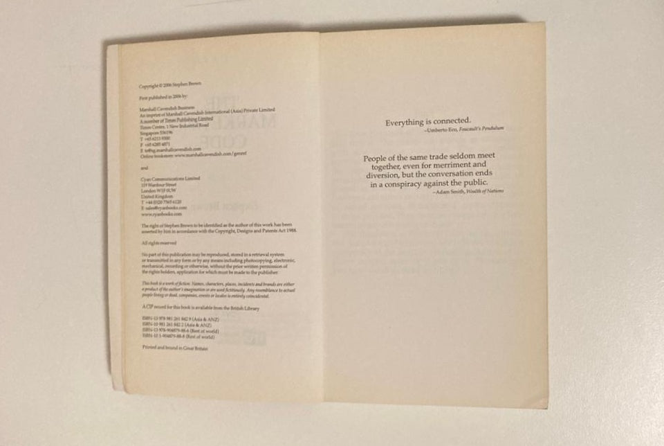 The marketing code - Stephen Brown