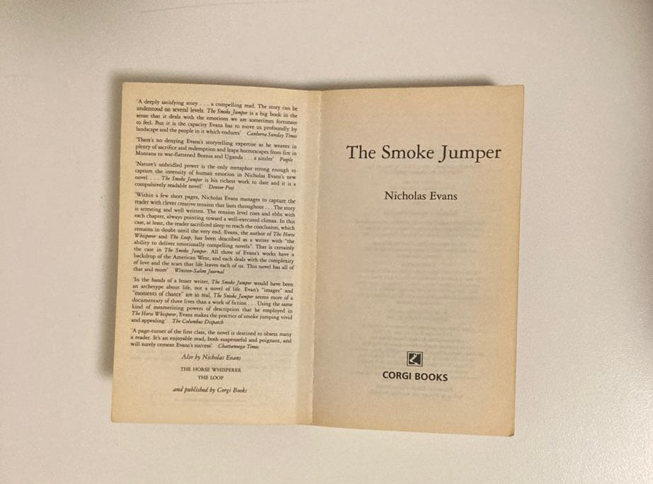 The smoke jumper - Nicholas Evans