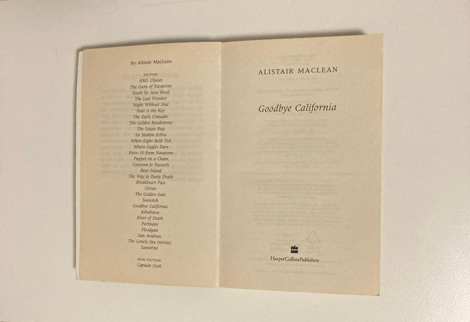Goodbye California - Alistair MacLean